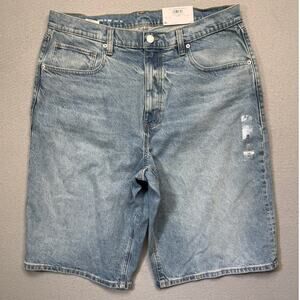 Mode of One Men's Jean Jort Shorts Metro light blue 36 $60